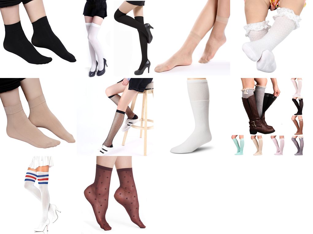 nylon girls tube socks